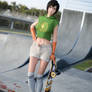 Final Fantasy VII Remake Yuffie skateboarder