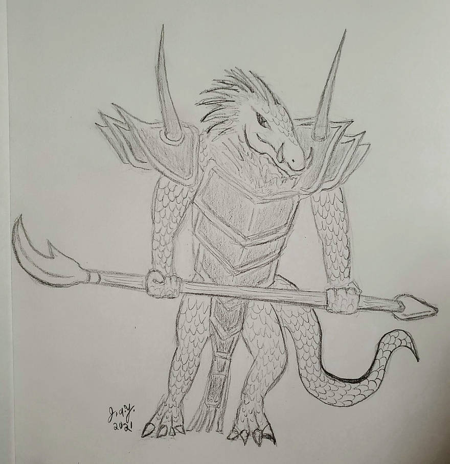 Lizardman Captain by JasonYoungdale on DeviantArt