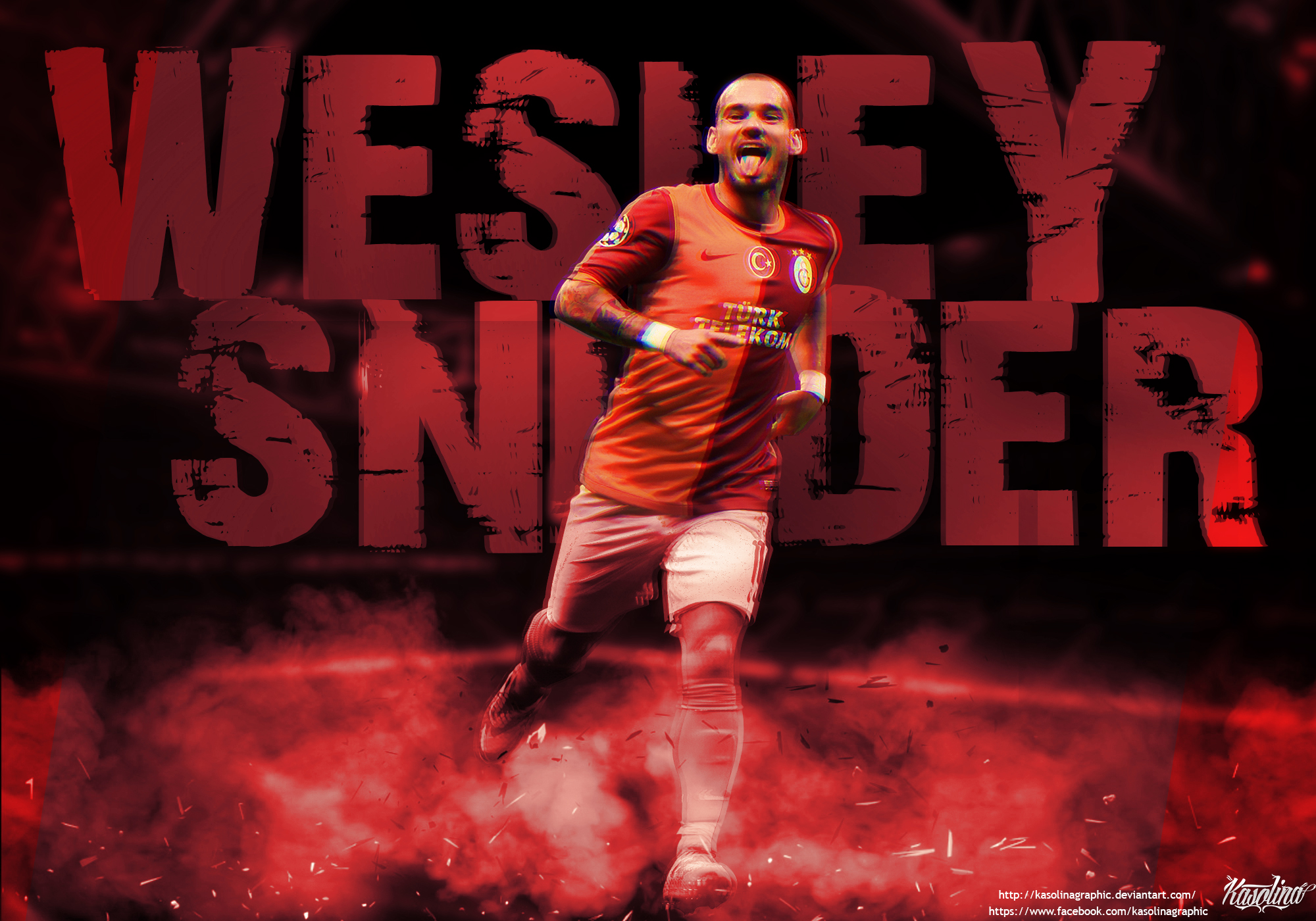 Download wallpapers Wesley Sneijder, 4k, soccer, footballers