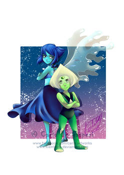 Lapis Lazuli and Peridot