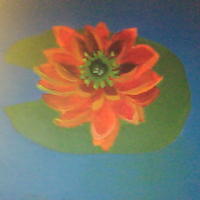 cavas painting-lilypad