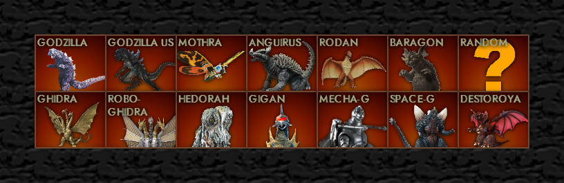 Godzilla Gamecube Roster Godzilla 64 Roster by mothrabro on DeviantArt