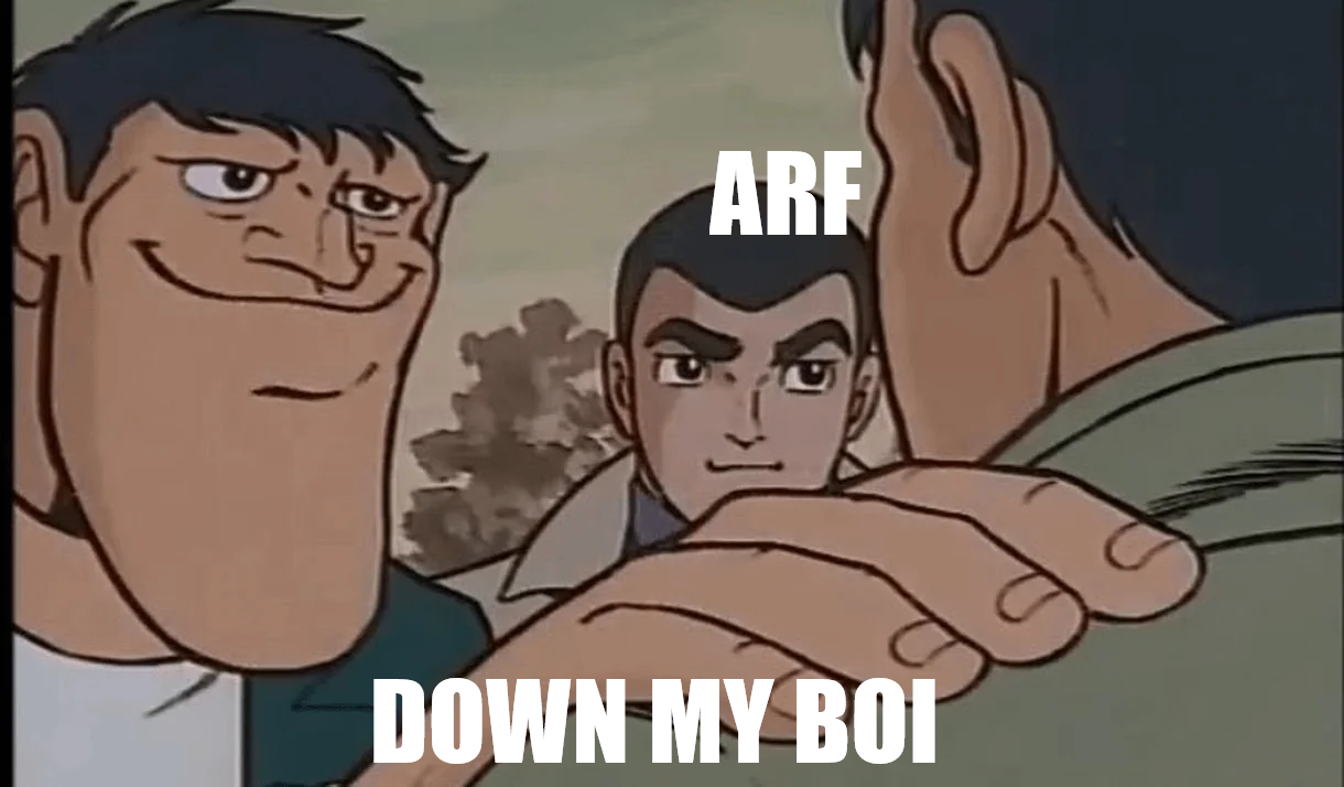 Arf Crying My Down Boy Arf Meme by mothrabro on DeviantArt