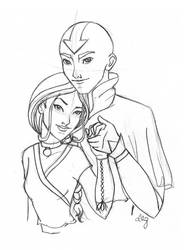 Aang and Katara Older