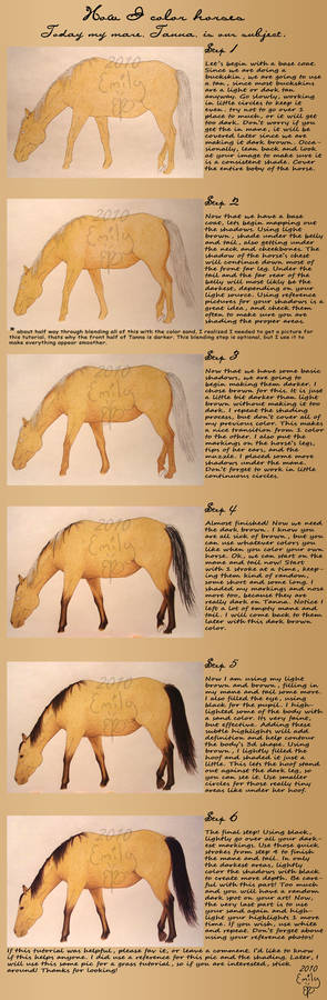 Colored Pencil Tutorial Horses