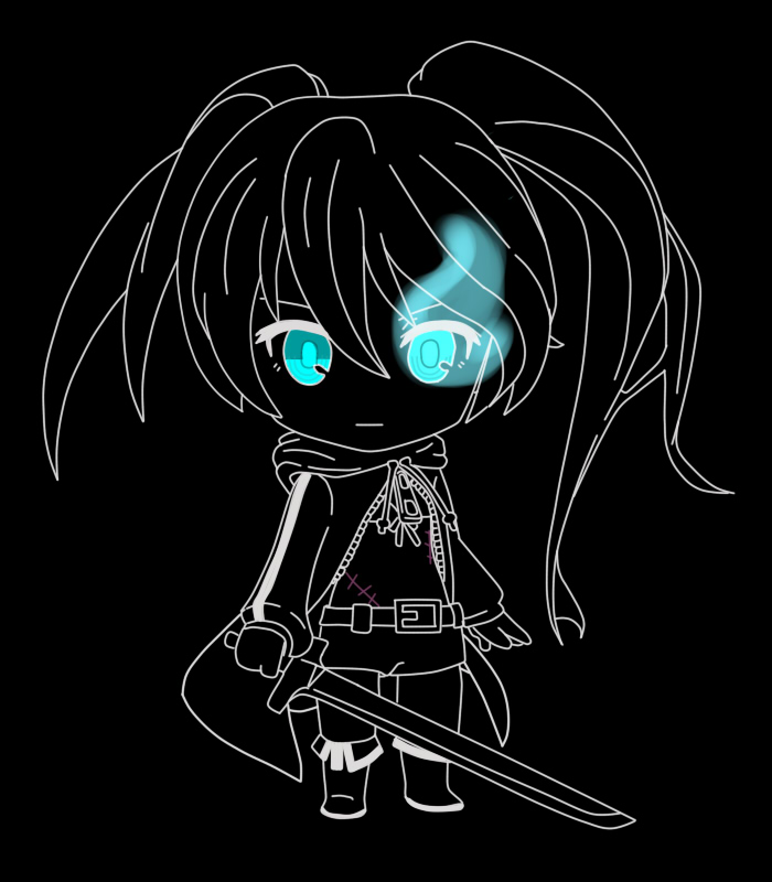 BLACK ROCK SHOOTER chibi 2