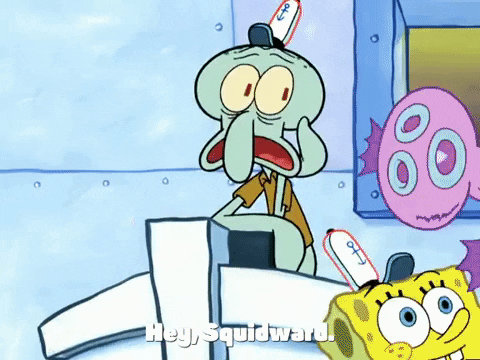 Squidward Boring Routine Squidward Bored (GIF) by thewolfoofan20019 on DeviantArt