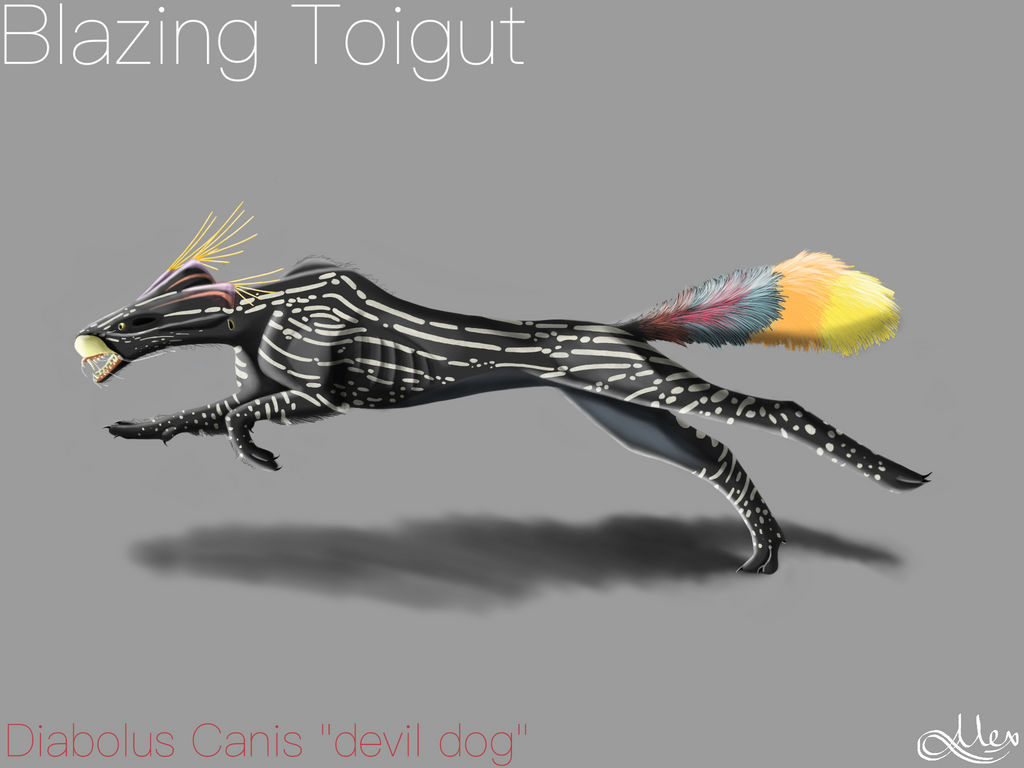 Timut Creature Creature concept #18 - Blazing Toigut by Ninjashrimp1999 on DeviantArt