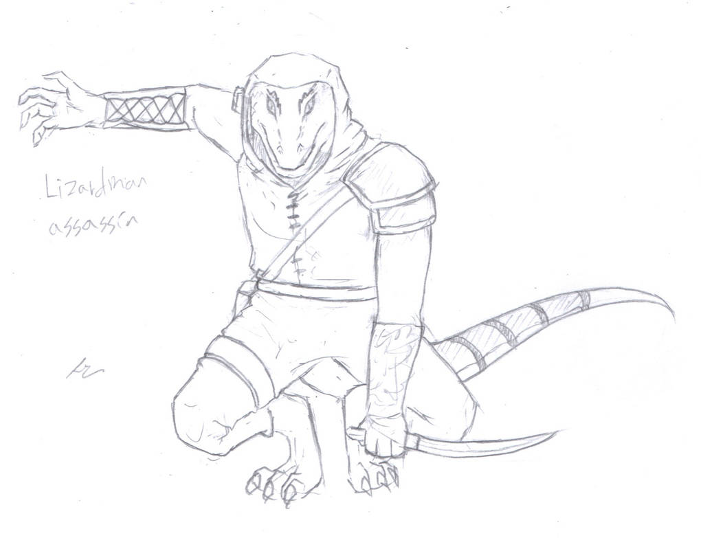 Lizard Assassin Lizardman assassin by kradmeser on DeviantArt
