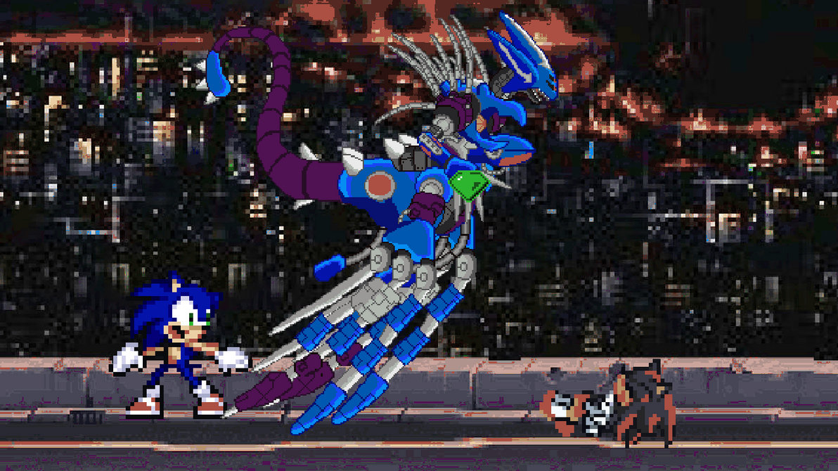 Oh no sonic is so late to help shadow (for my seri by ChaseDennis1025 ...