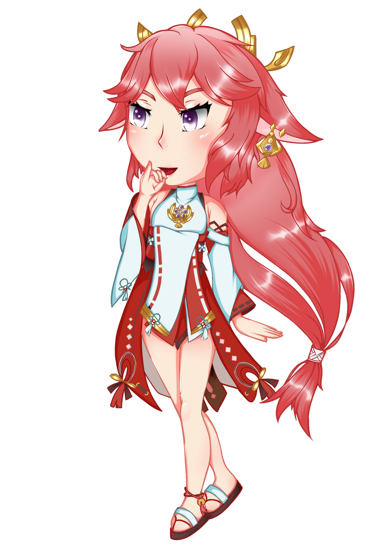 Fanart Genshin Impact Yae Miko By Nekovampire95 On Deviantart
