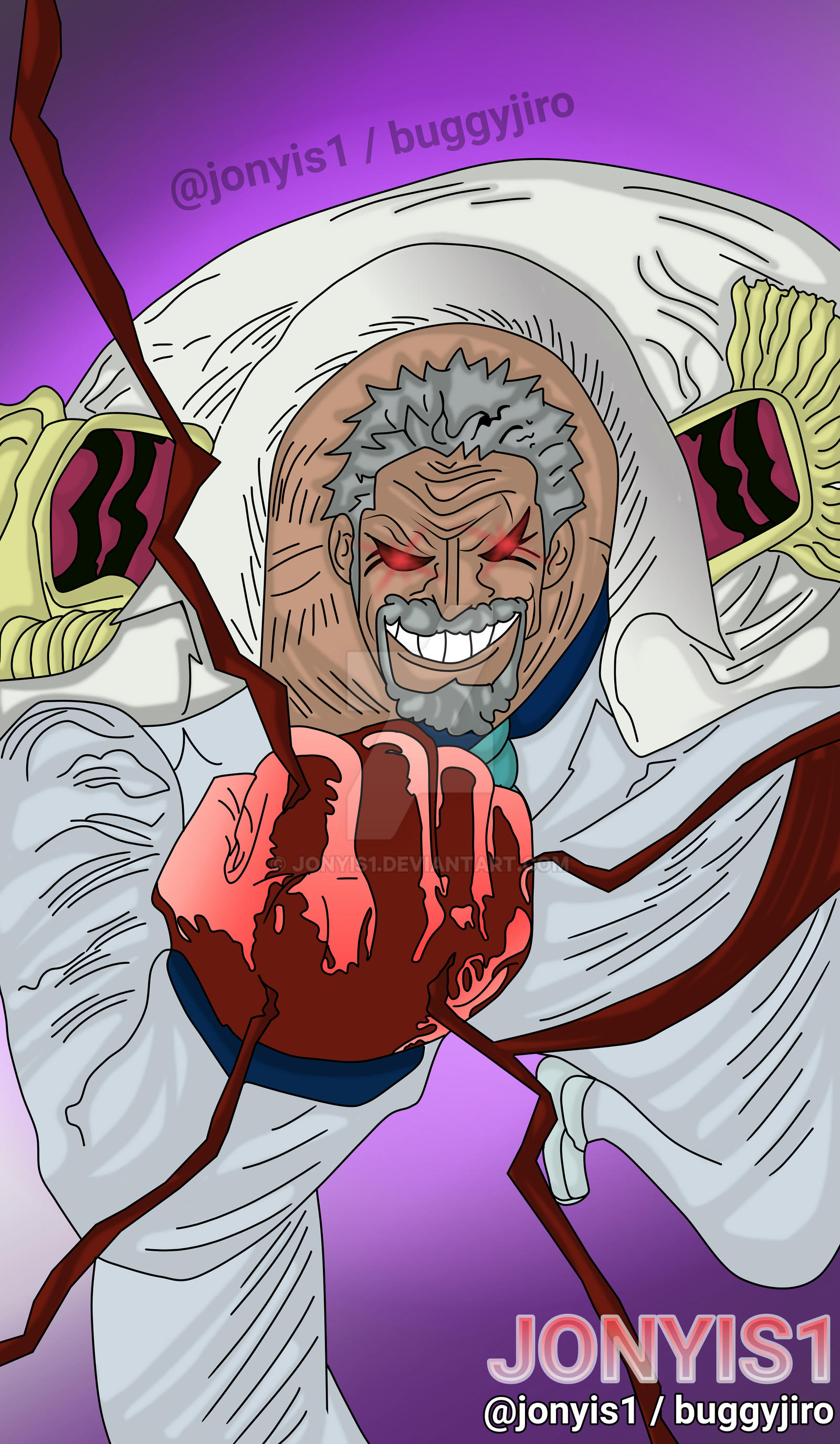 Haki Rope One piece 1081 - Monkey D Garp Haki Punch HD by Jonyis1 on DeviantArt