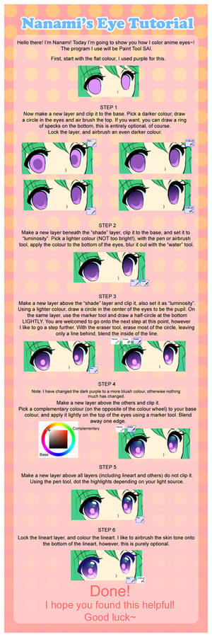 Easy Anime Eye-Colouring Tutorial