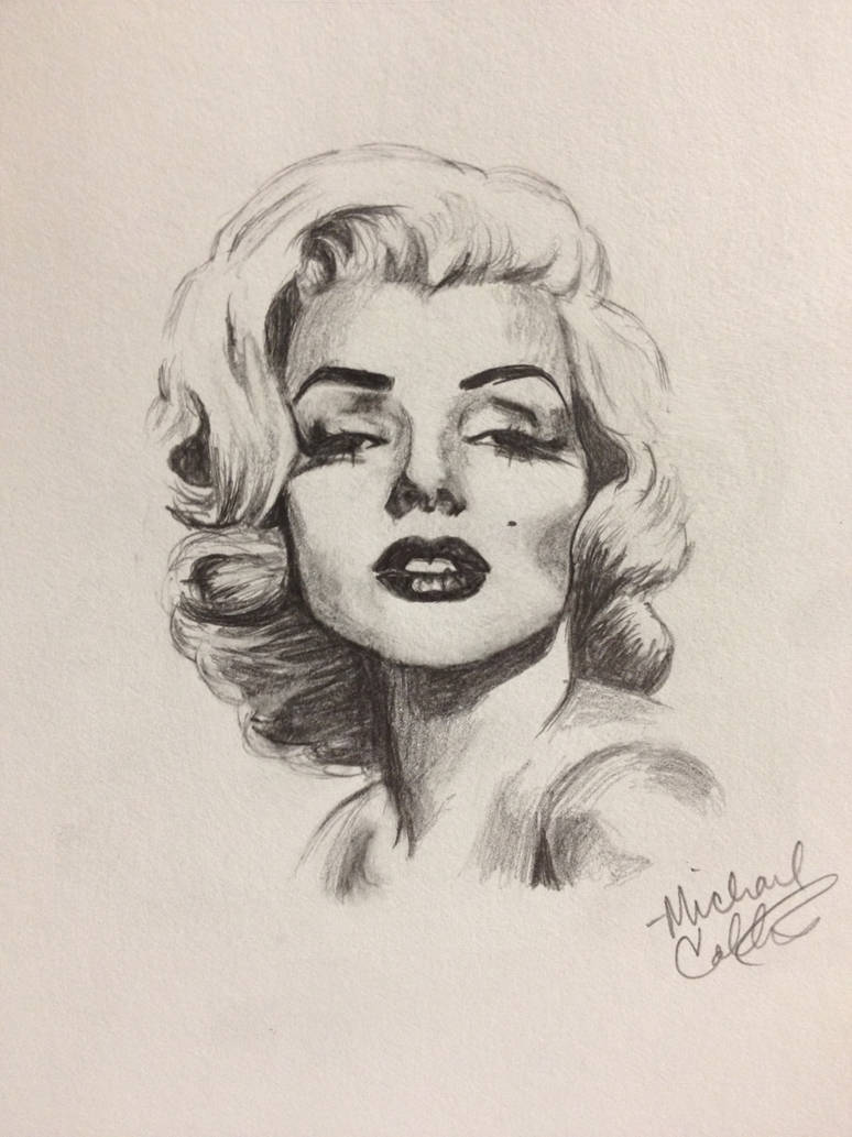Marilyn Monroe Sketch by mcollins2012 on DeviantArt