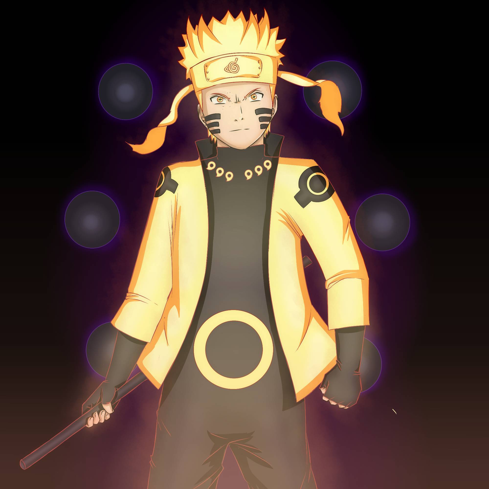 Naruto modo barion desenho