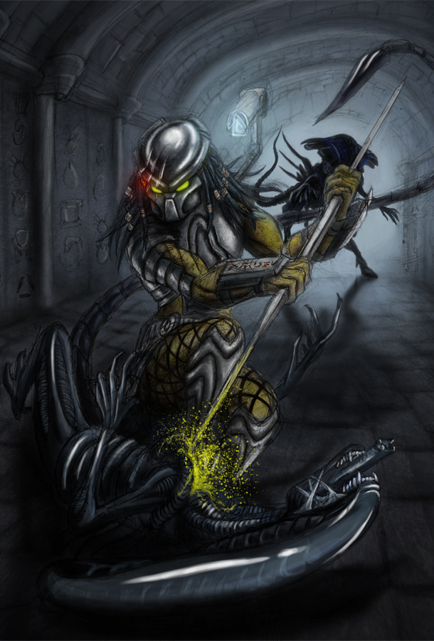Predator vs Alien by Gallardose on DeviantArt