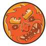 Firey Death Face Token