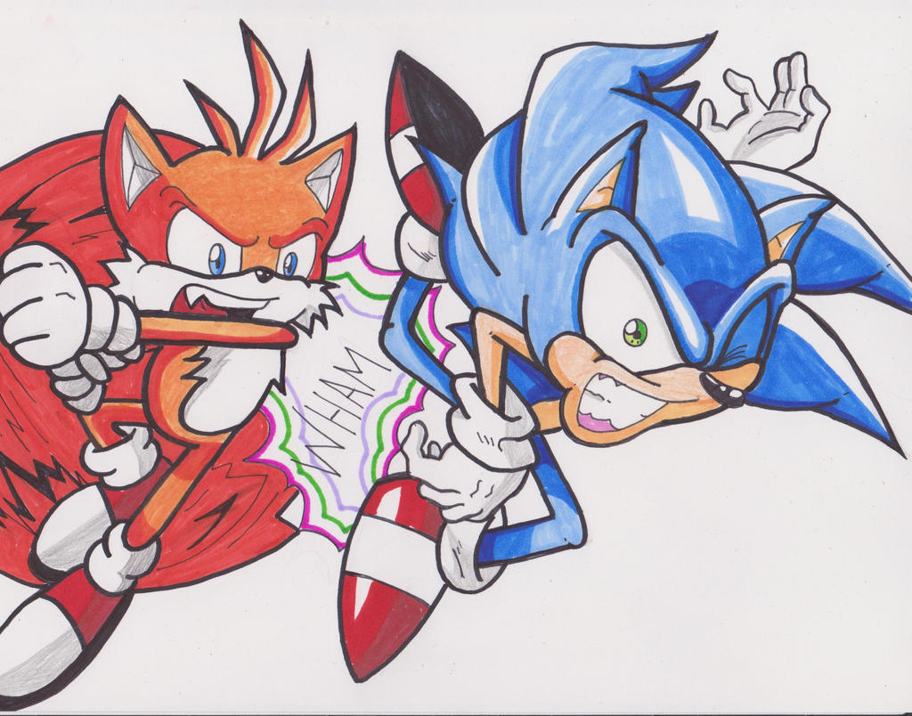 sonic the hedgehog, shadow the hedgehog, and tails (sonic) drawn by c52278