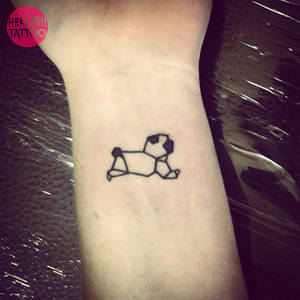 Little pug tattoo