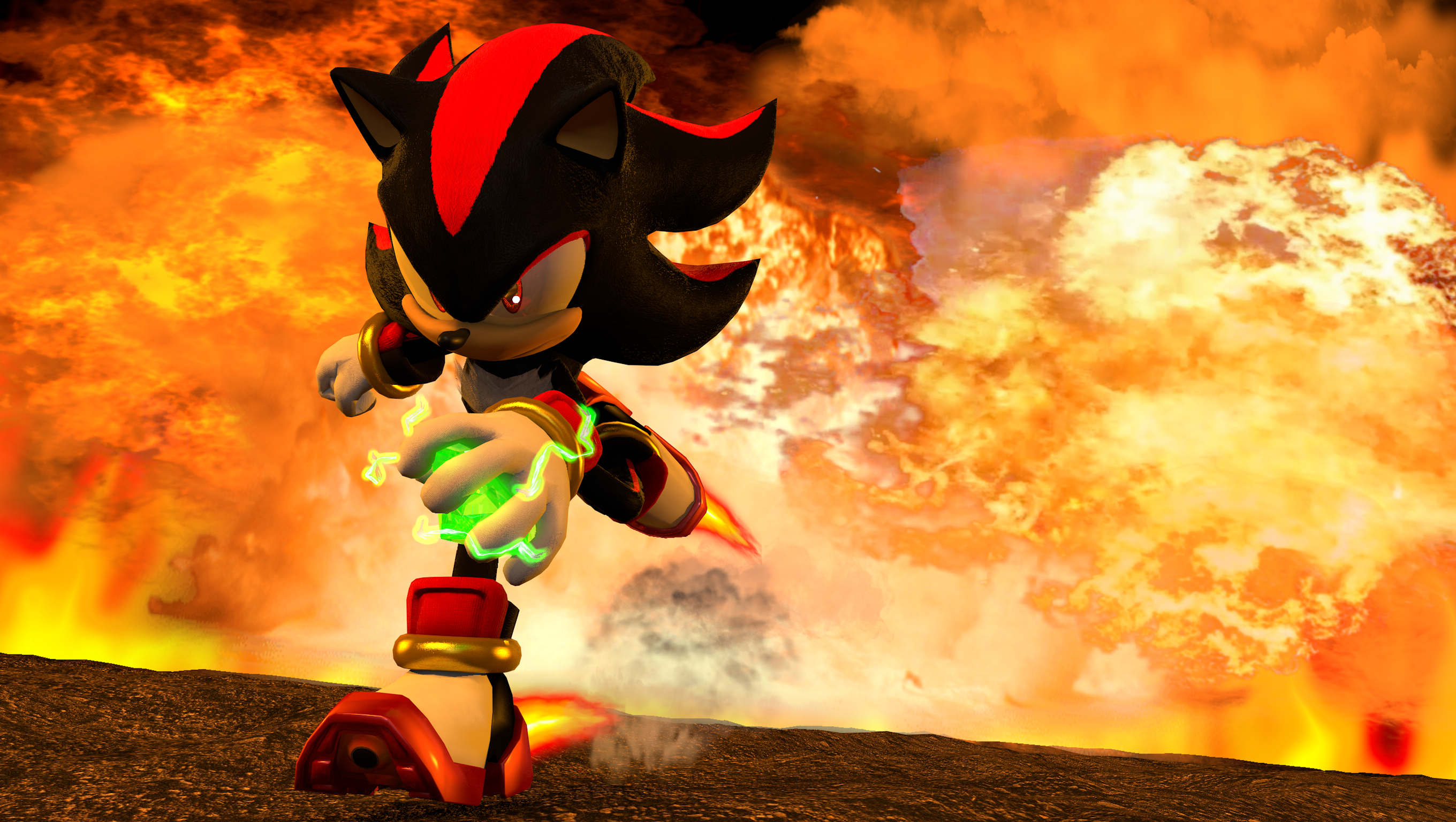 Sonic Speed Simulator Main Render in my style by blue007prime on