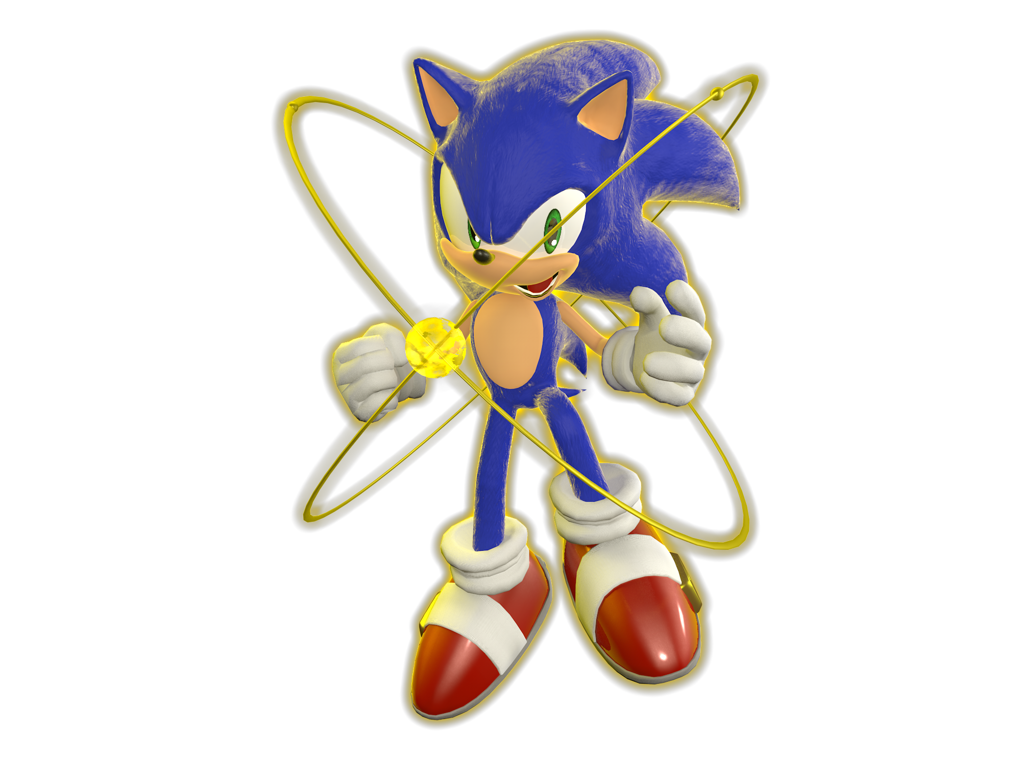 Fleetway Super Sonic Rendering by BrutalSurge402X on DeviantArt