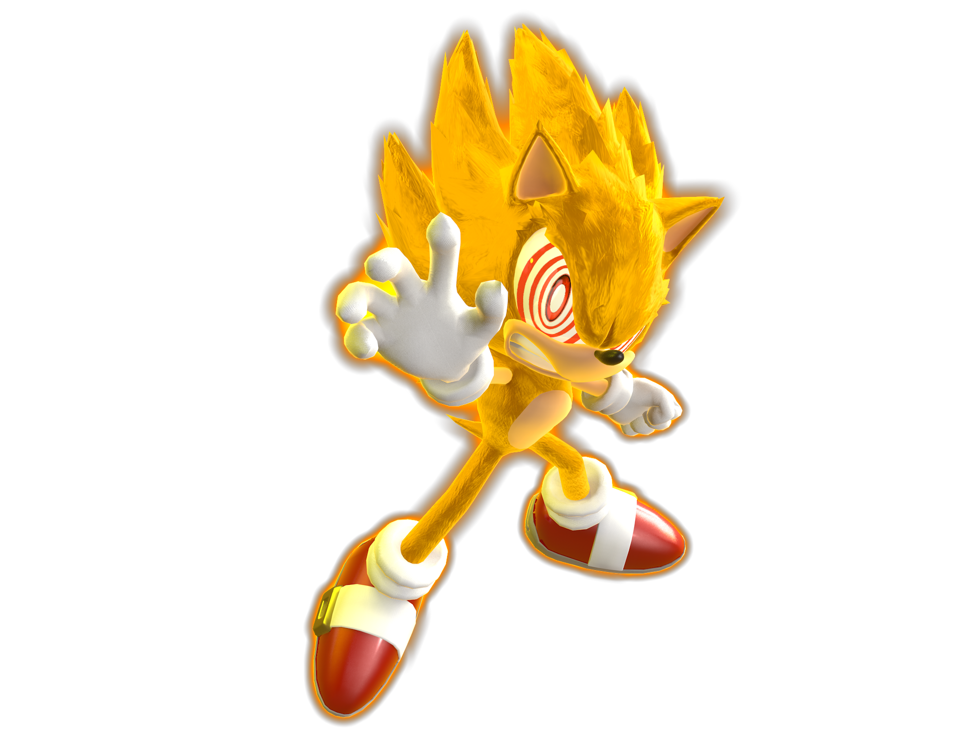 Custom SA2 Hyper Sonic Render II (All by me) by InfiniteDXI on DeviantArt