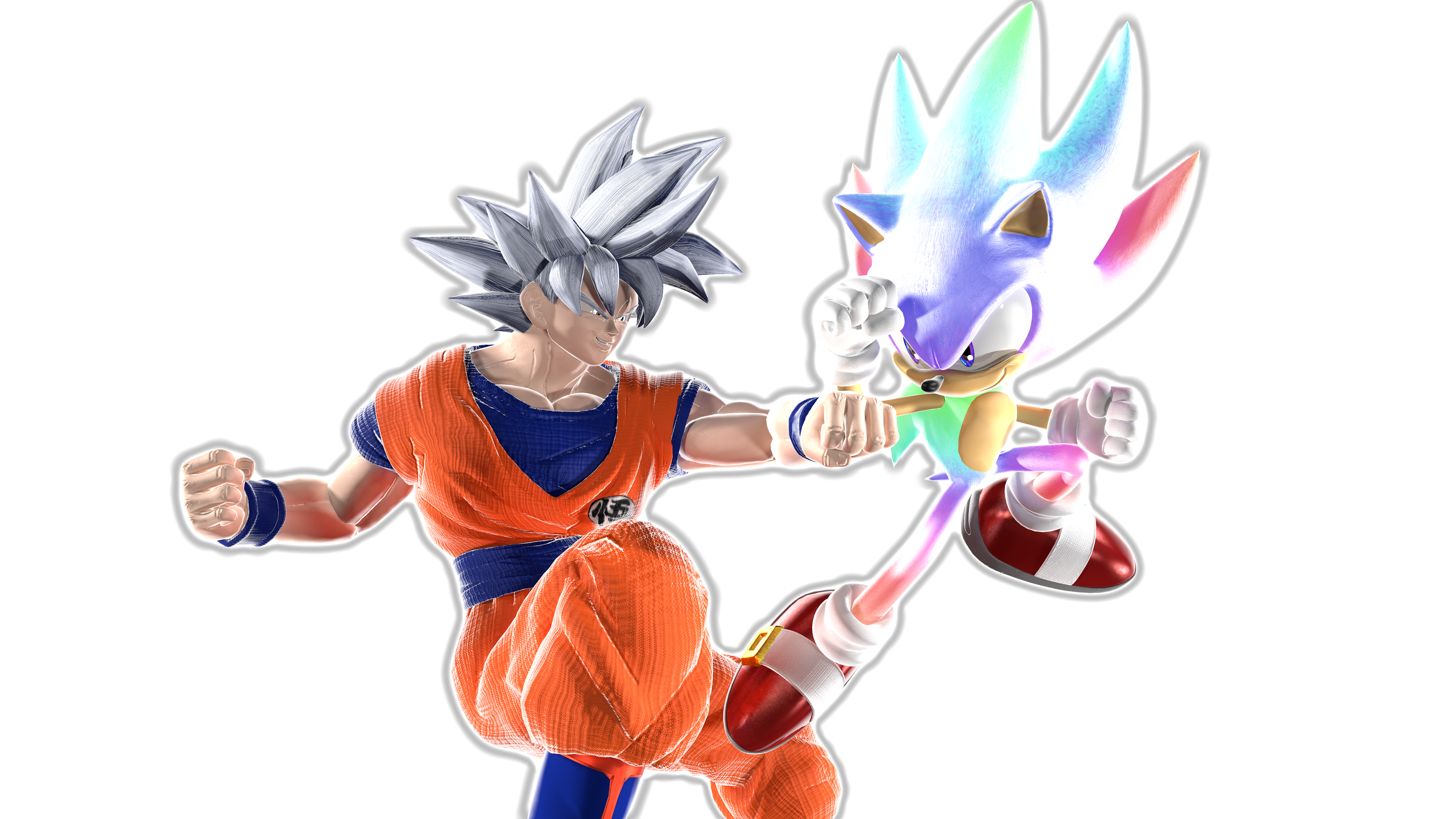Mastered Ultra Instinct Goku vs Ultra DarkSpine Sonic Part 2