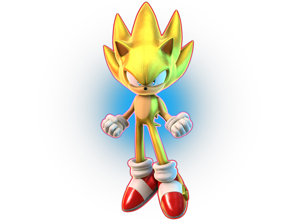 New Super Sonic (Sonic Frontiers Update 3 Render) by blue007prime on