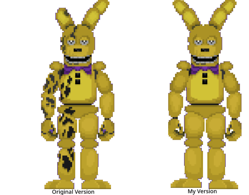 16 Bit Springbonnie 8 BIT Movie Spring Bonnie (OG Vs My Edit) by FindingNemo536 on DeviantArt