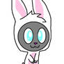 Leggless in bunny costume