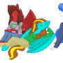 My favorite bronies - Rose, KP, and Antony