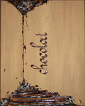 chocolate calligraphy by Nyniel