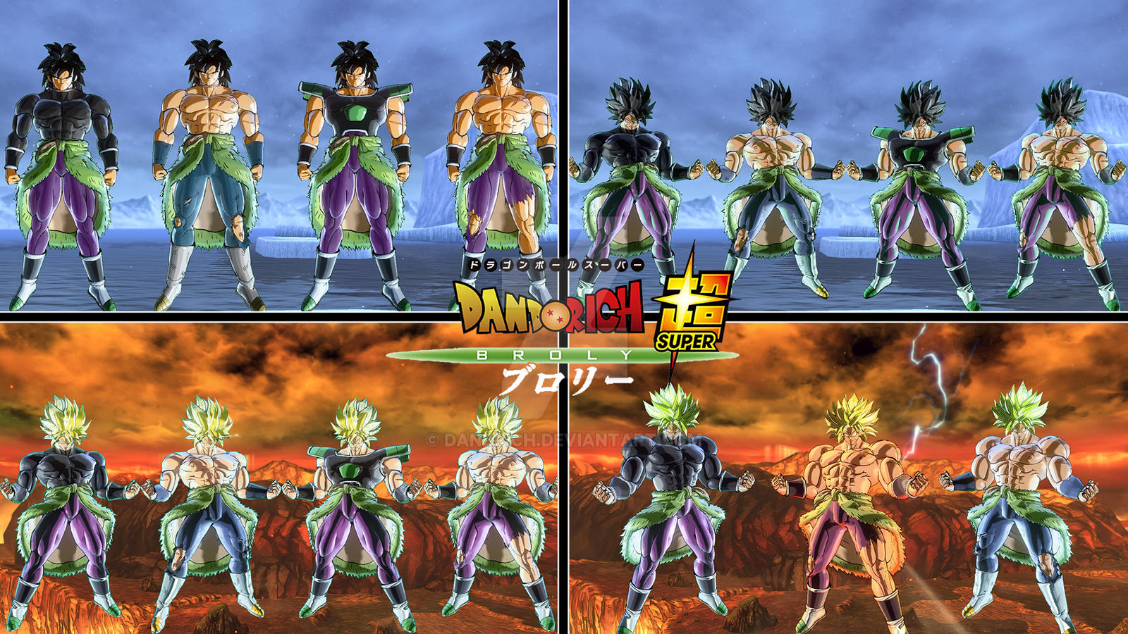 BROLY DBS (Base- Fury -SSJ-Full Power) Best mod by Dandrich on DeviantArt