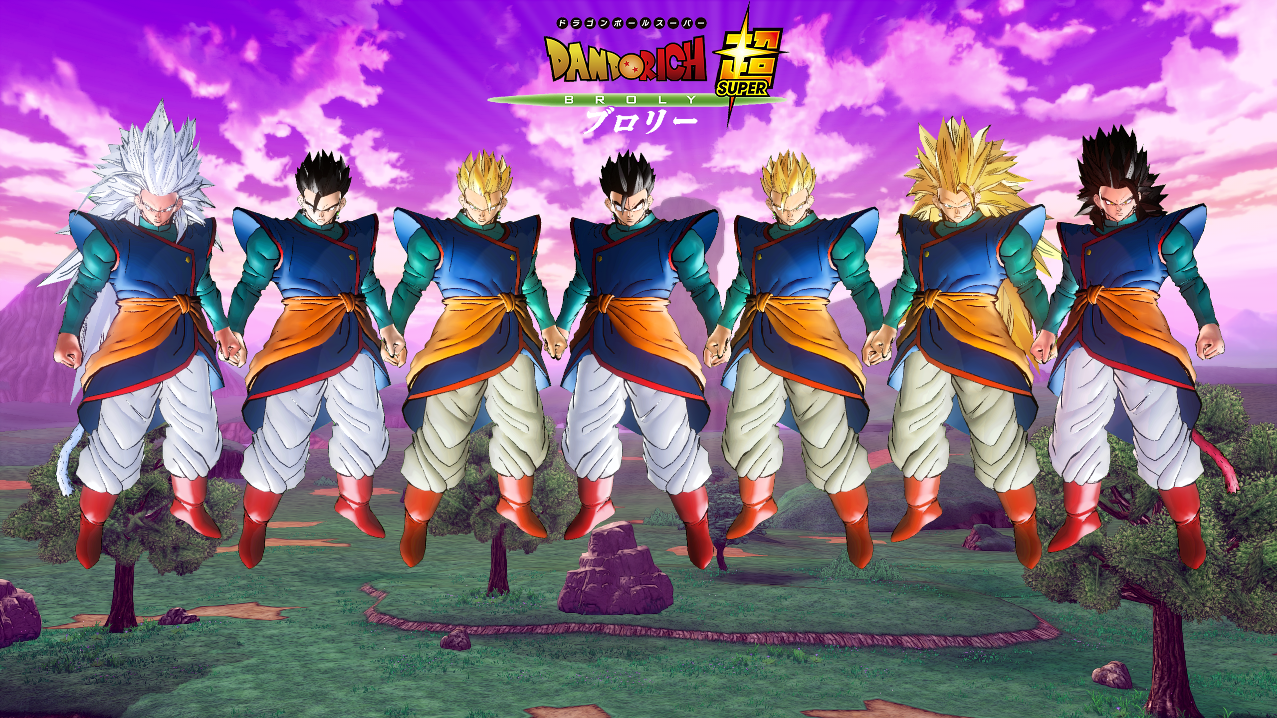 Vegeta GT SSJ1-SSJ2-SSJ3-SSJ4-SSJ5-SSG-SSB-SSBE by