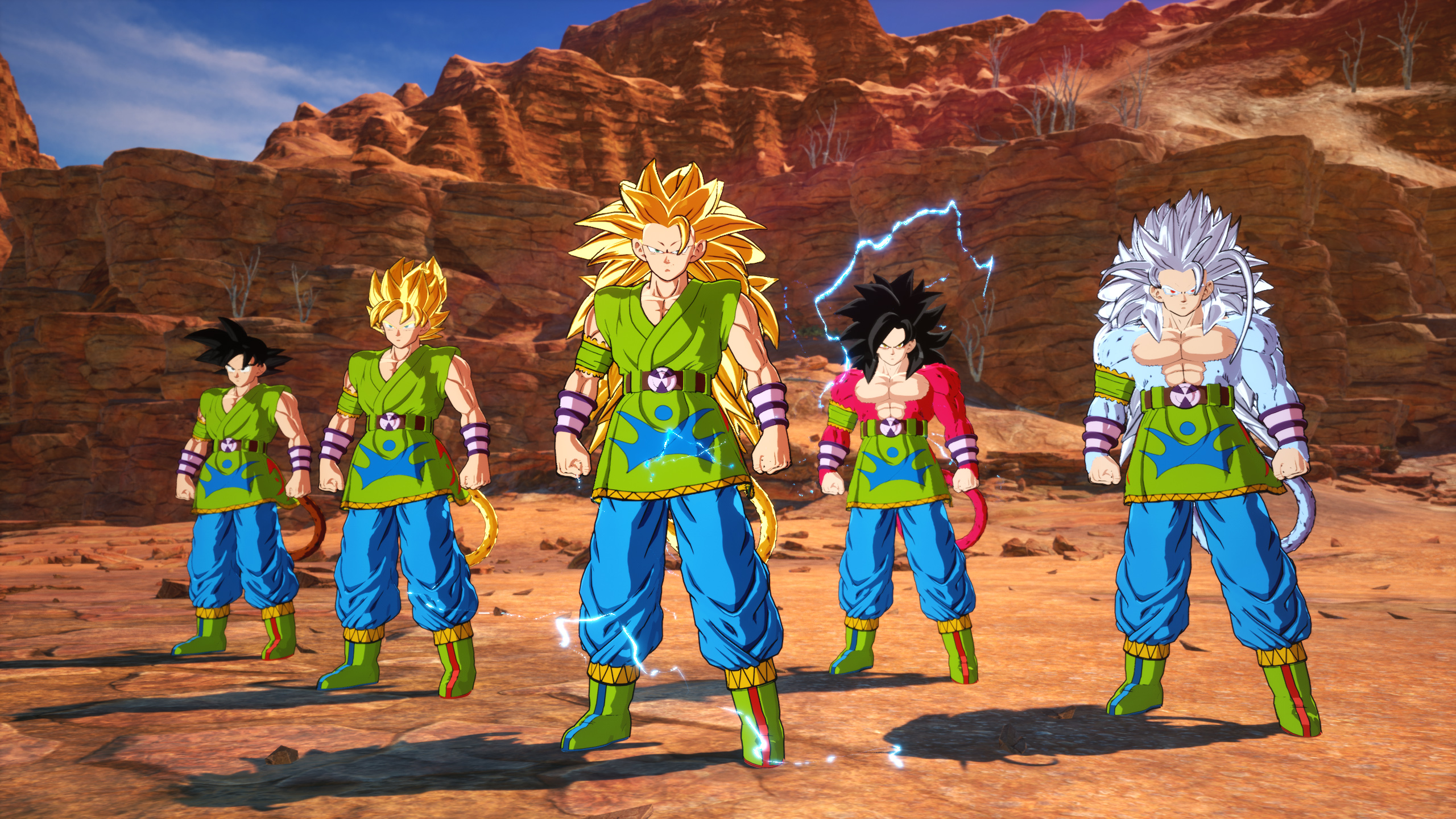 Goku AF (Base - SSJ1 - SSJ2 - SSJ3 - SSJ4 - SSJ5)