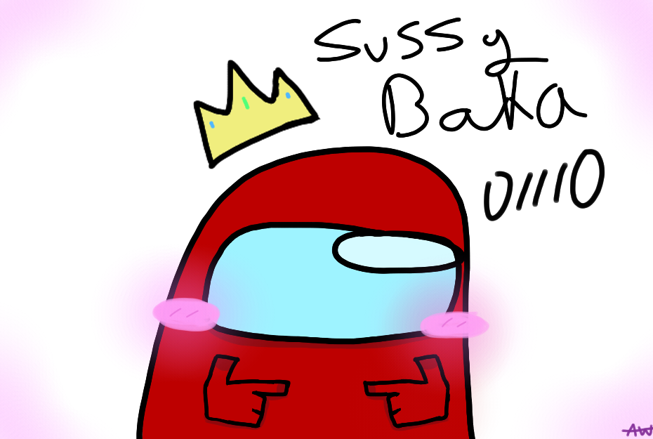 Sussy Baka  Among Us Fanart by Aaronwoolfie2 on DeviantArt