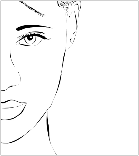 Beautiful Woman-lineart