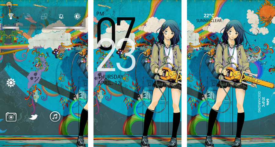 Chainsaw Anime Girl Theme For Android By Parhelion318 On Deviantart