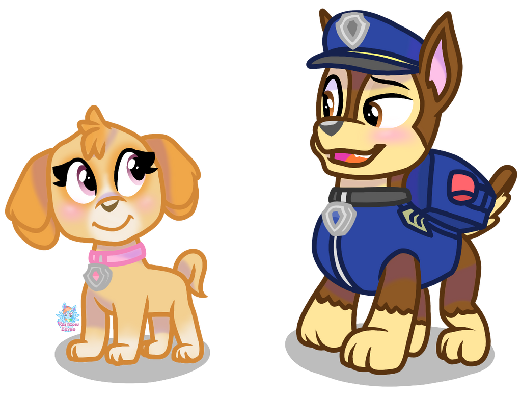 Chase X Skye PAW Patrol by RainbowEevee-DA on DeviantArt Chase X Skye Paw Patrol By Rainboweevee-Da On Deviantart