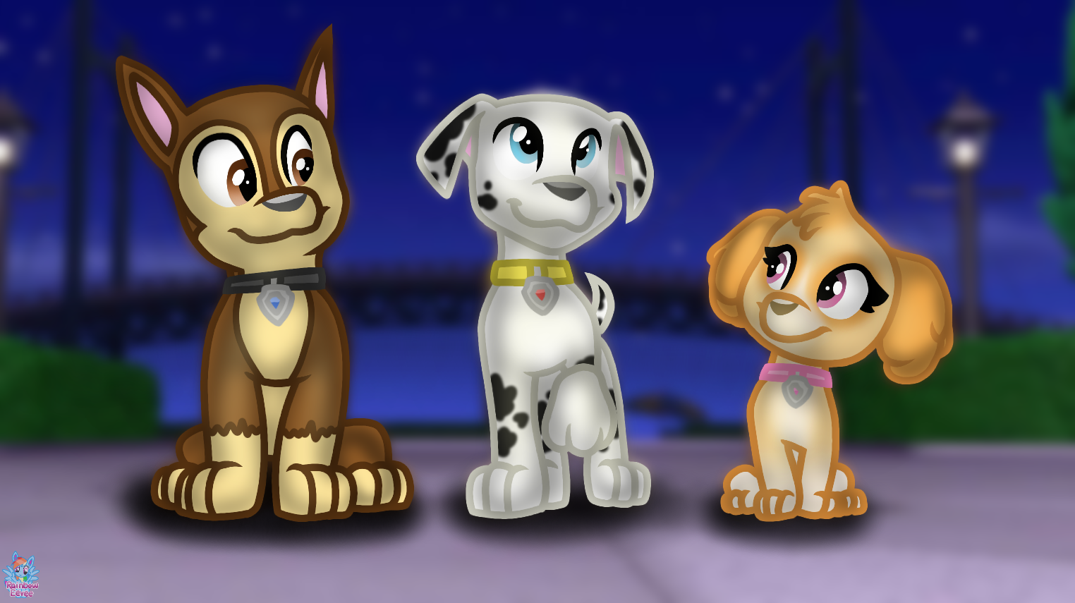Chase Marshall and Skye by RainbowEevee-DA on DeviantArt Chase Marshall And Skye By Rainboweevee-Da On Deviantart