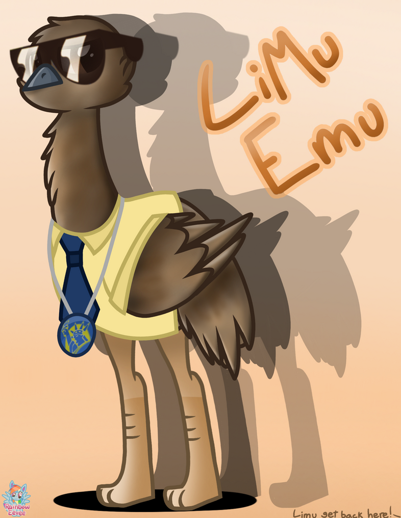 Liberty Mutual LiMu the Emu by RainbowEevee-DA on DeviantArt