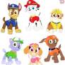PAW Patrol Posing vectors