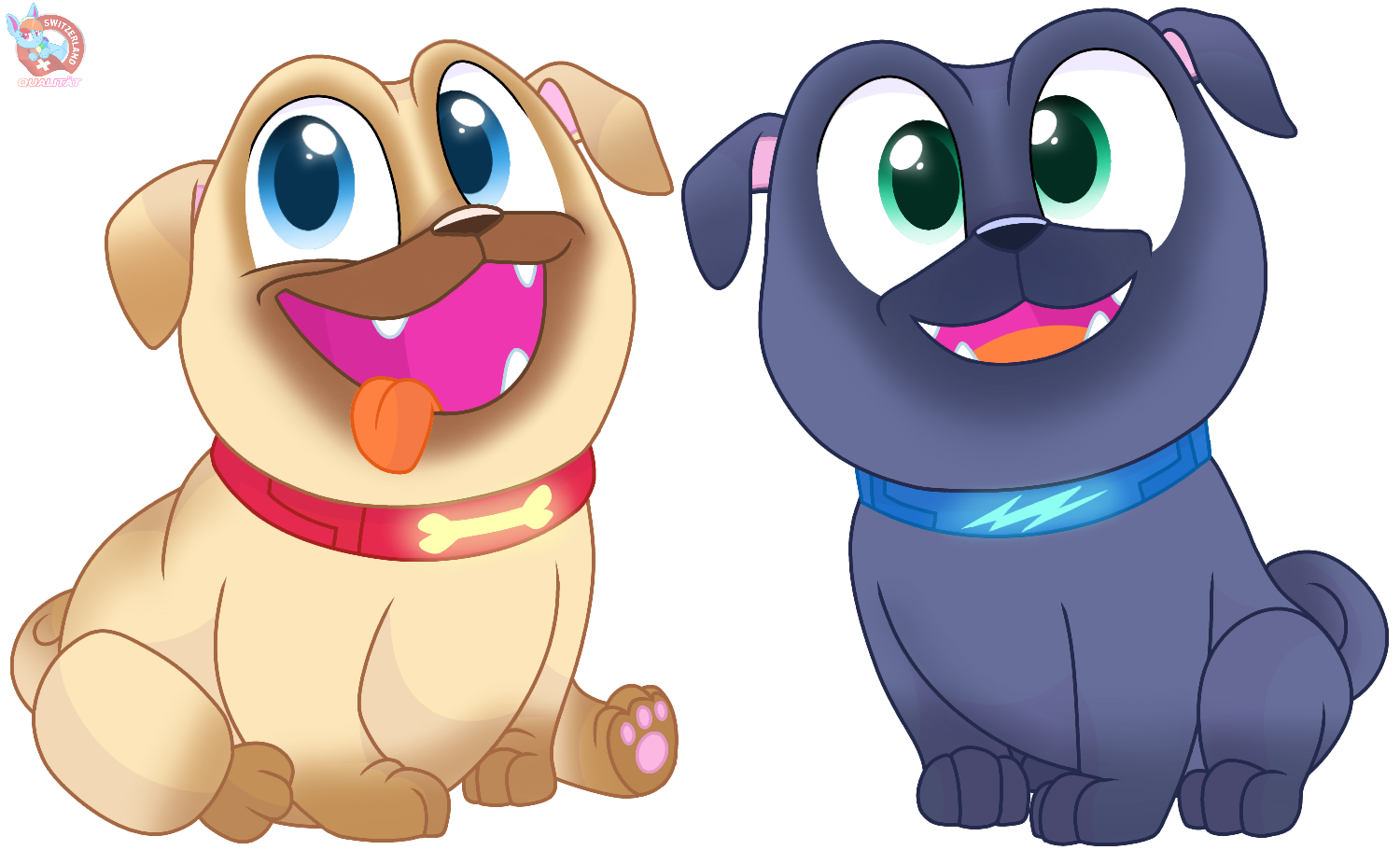 Puppy Dog Pals Bingo and Rolly vector by RainbowEevee-DA on DeviantArt