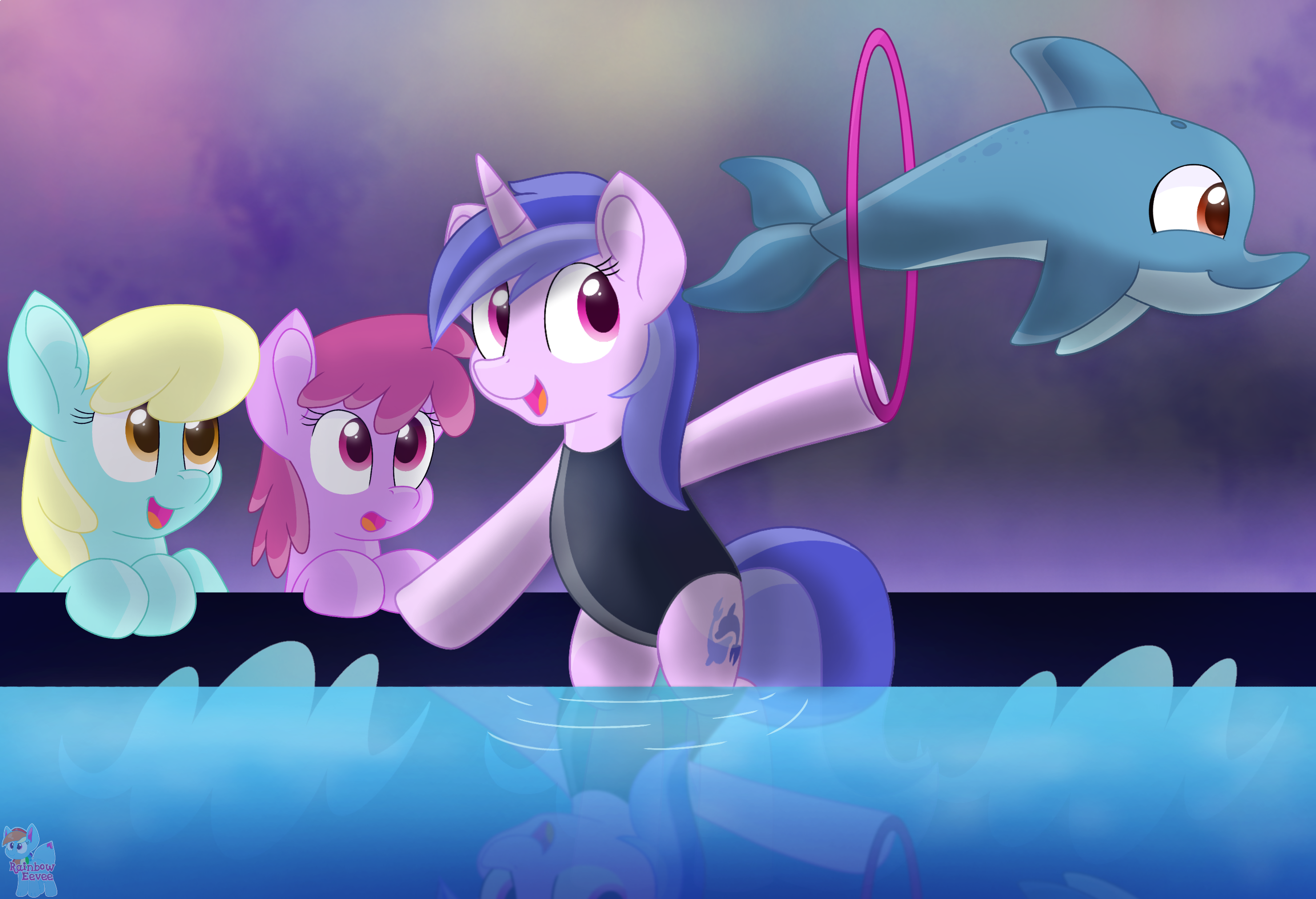 Sea Swirl practicing for her Dolphin show!!! by RainbowEevee-DA on DeviantArt Sea Swirl practicing for her Dolphin show!!! by RainbowEevee-DA on DeviantArt