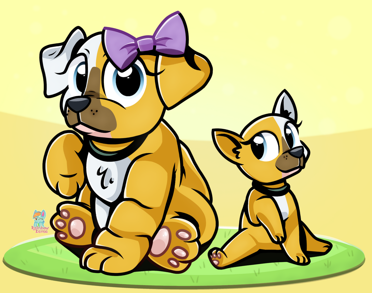 Lps mommy hot sale and baby bulldog