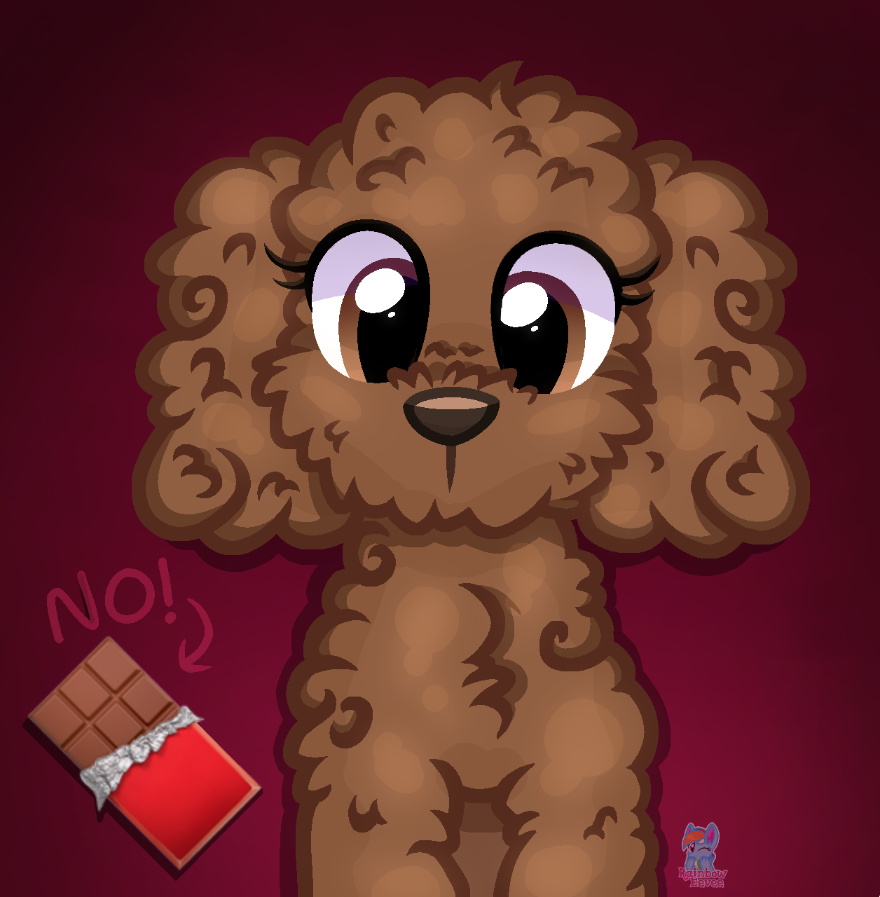 Chocolate Toy Poodle By Rainboweevee Da