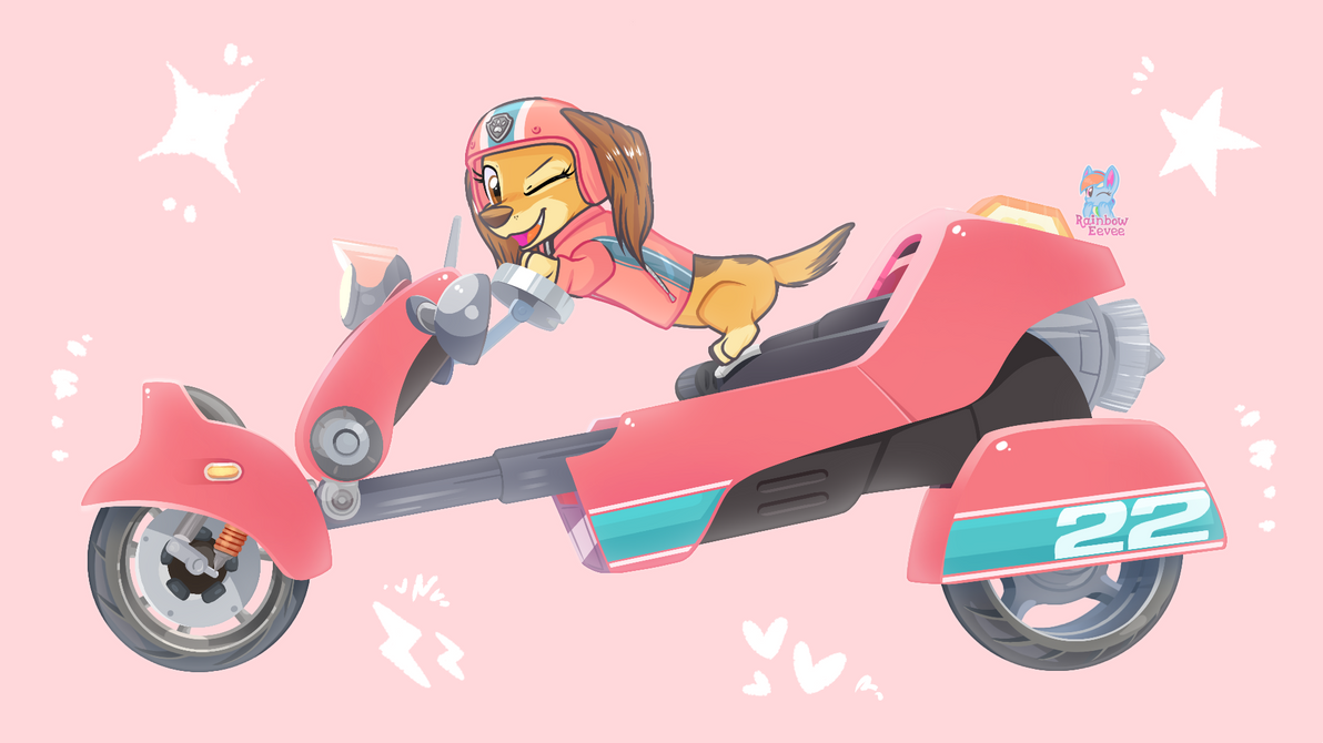 PAW Patrol Movie Liberty's Moterped by RainbowEevee-DA on DeviantArt