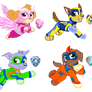 PAW Patrol Mighty Pups Vector
