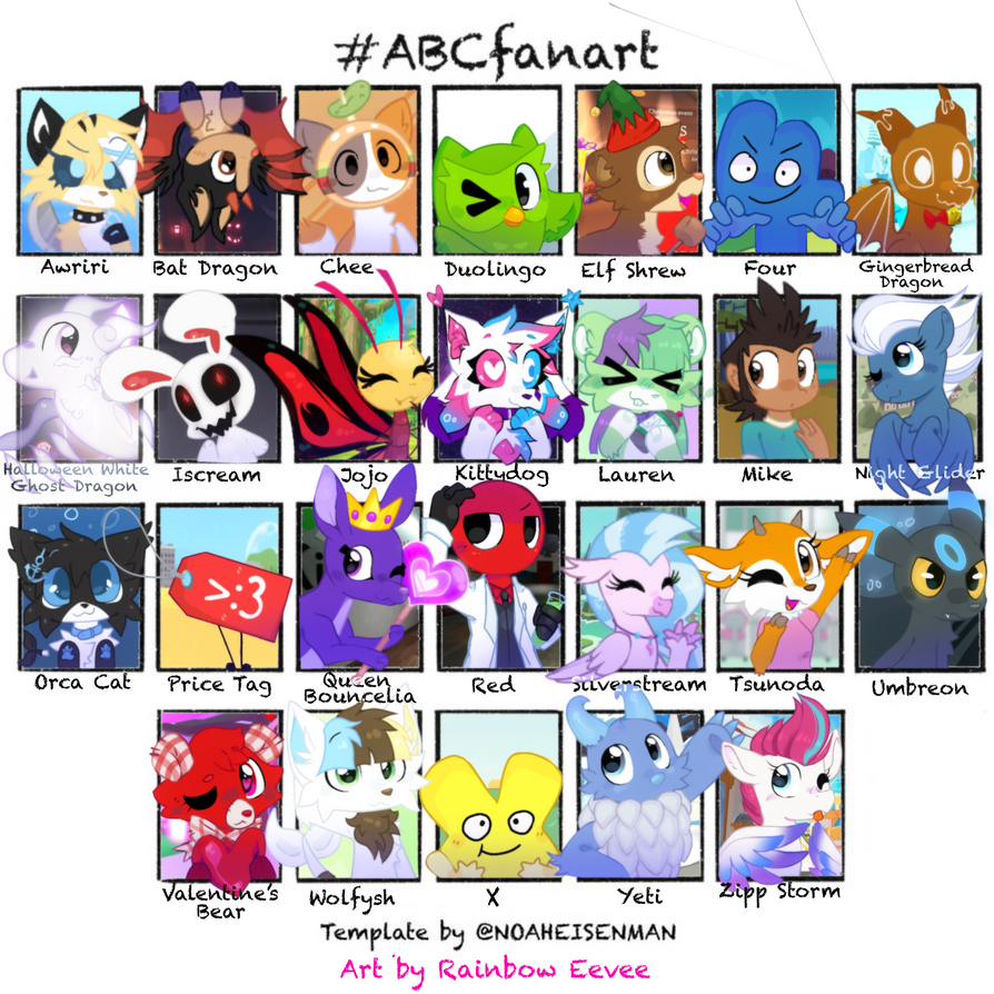 ABC Fanart Challenge Part 2 by RainbowEevee-DA on DeviantArt