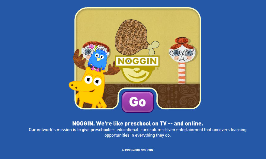 Noggin Website (November 2006) by dingding0 on DeviantArt